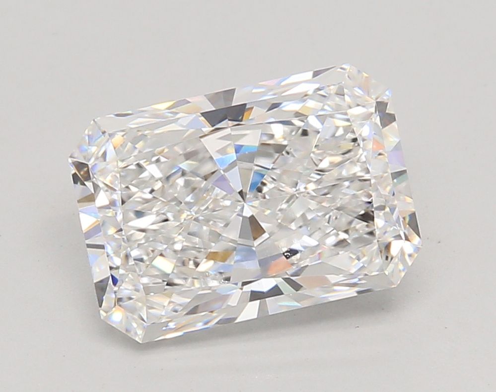 3.01 Carat D Color VVS2 Clarity Radiant Cut Lab-Grown Diamond for Engagement Rings & Fine Jewelry