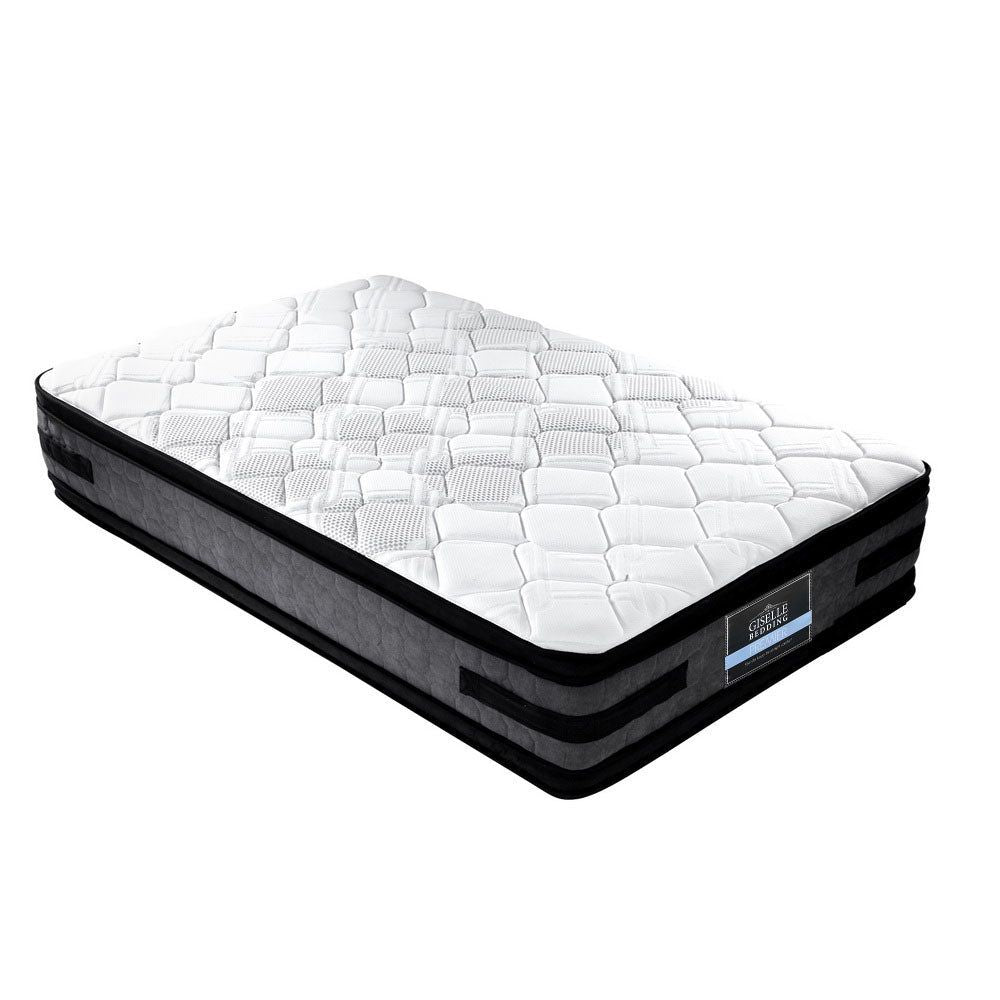 Giselle Cooling Gel Memory Foam Mattress Topper - 36cm Thick, King Single Size for Ultimate Comfort | Perfect for Hot Sleepers & Pressure Relief in Bedrooms, Guest Rooms & Dormitories