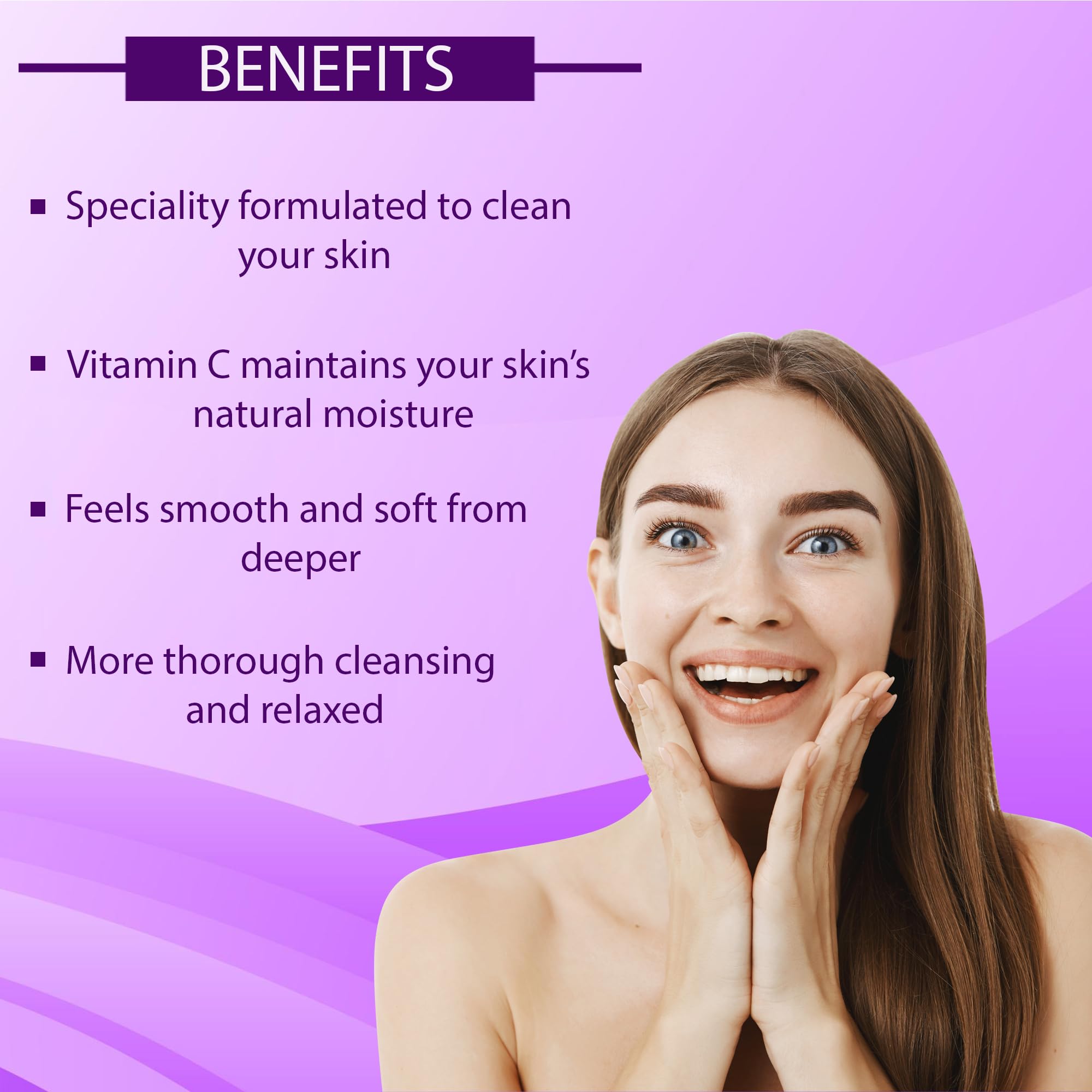 Youth Glow Vitamin C Foaming Face Wash for Glowing Skin - Brightening & Hydrating Cleanser for Teens & Adults | Morning & Night Skincare Routine