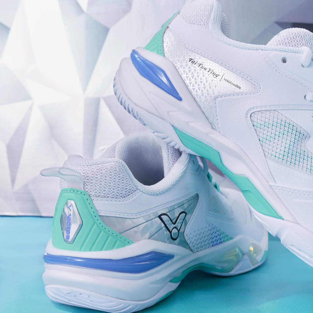 Victor P9200TTY NitroLite Badminton Shoes - White/Green | Lightweight Performance Court Shoes for Men & Women | Perfect for Indoor Badminton, Tennis & Squash Games
