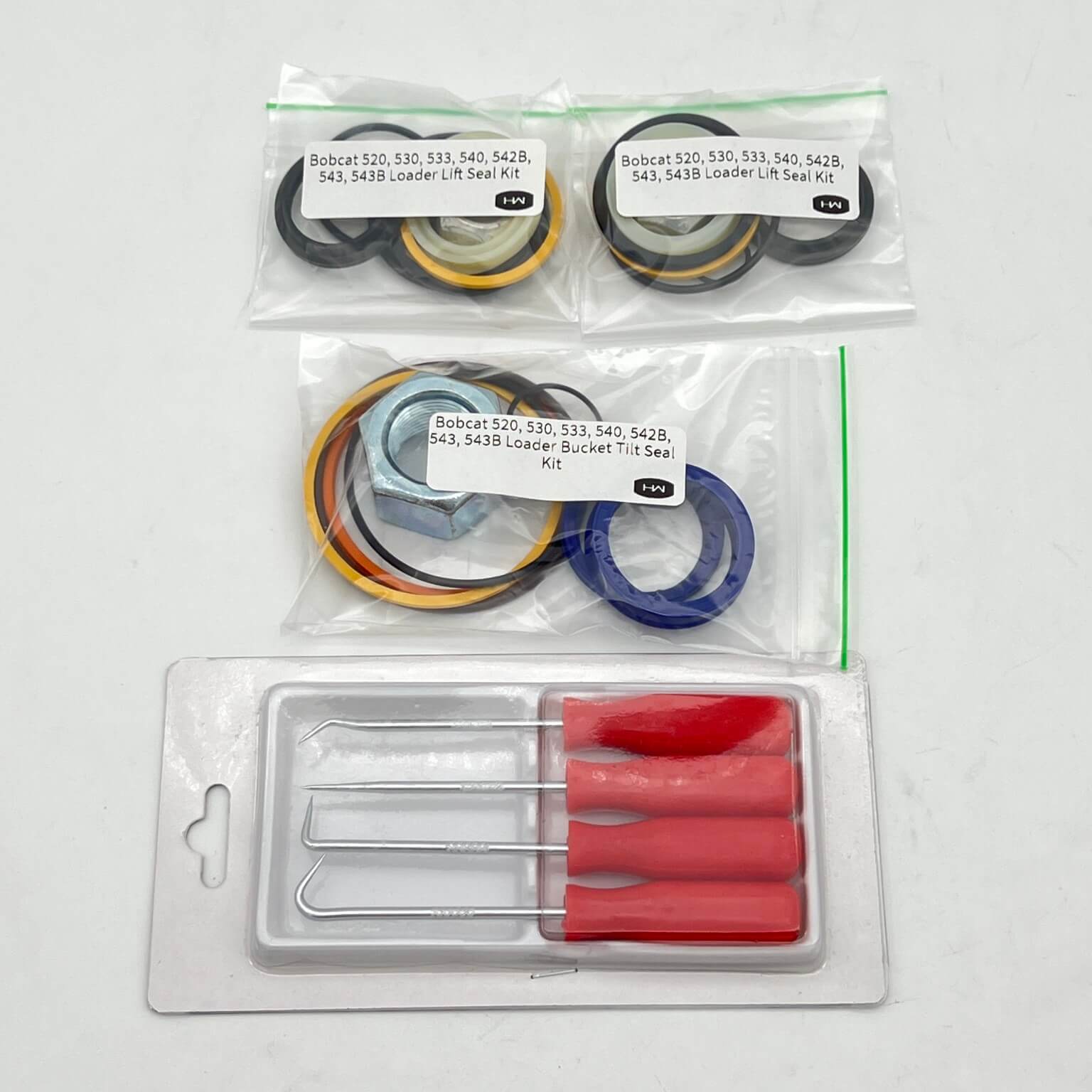 Bobcat 520 530 533 540 542B 543 543B Complete Machine Kit with Free O-Ring Pick Set – Ideal for Skid Steer Loader Maintenance & Repair