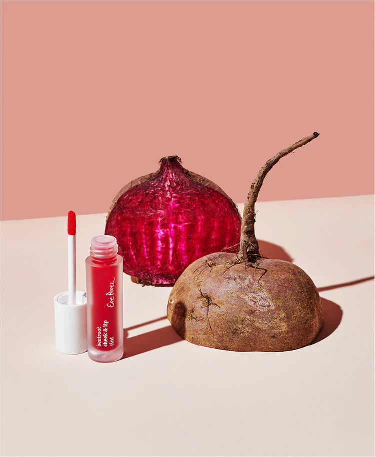 Natural Beetroot Cheek & Lip Tint - Vegan, Cruelty-Free Blush & Lip Stain for Flushed Glow | Perfect for Everyday Makeup & On-The-Go Touch Ups