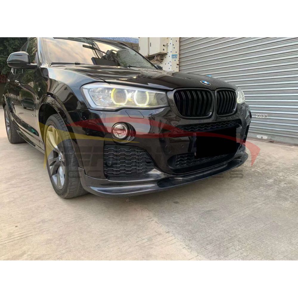 2014-2018 BMW X4 M Performance Style Carbon Fiber Front Lip Spoiler for F26 | Lightweight & Durable Aero Upgrade | Perfect for Track Days & Street Racing