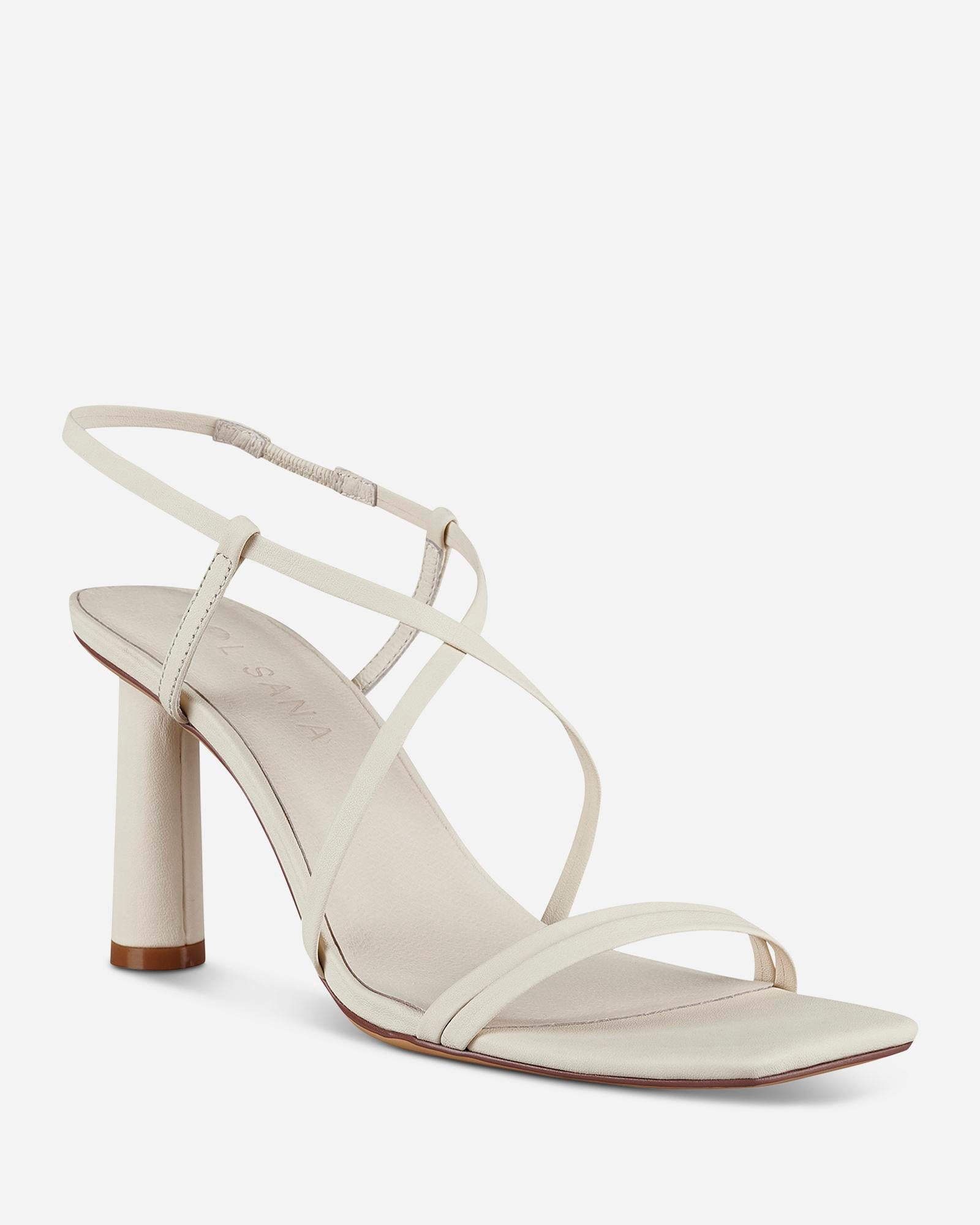 Neo Nova Heel - Women's Fashion Chunky Heel Shoes in Off White | Comfortable & Stylish for Parties, Weddings, and Everyday Wear
