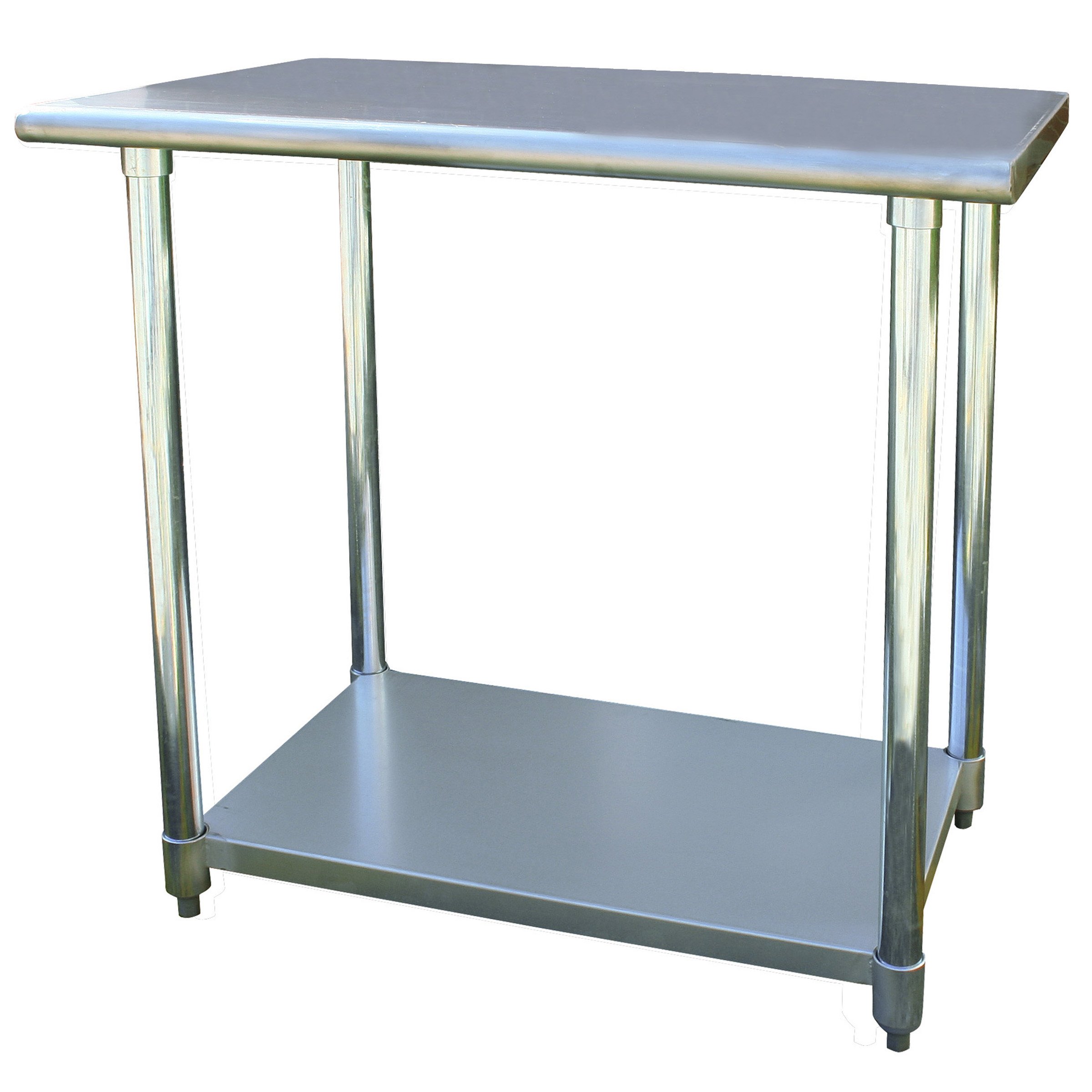 Stainless Steel Work Table 24x36 Inch - Heavy Duty Commercial Kitchen Prep Table, Restaurant Counter, Butcher Block - Ideal for Food Prep, Cooking, Baking & Outdoor BBQ