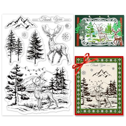 Forest Deer Clear Stamp