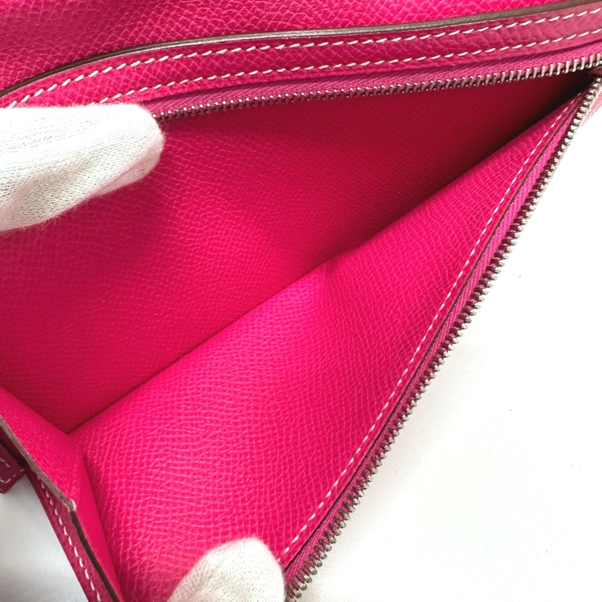 Premium Pink Leather Calvi Wallet for Women - Slim RFID Blocking Card Holder - Perfect for Travel, Business & Everyday Use