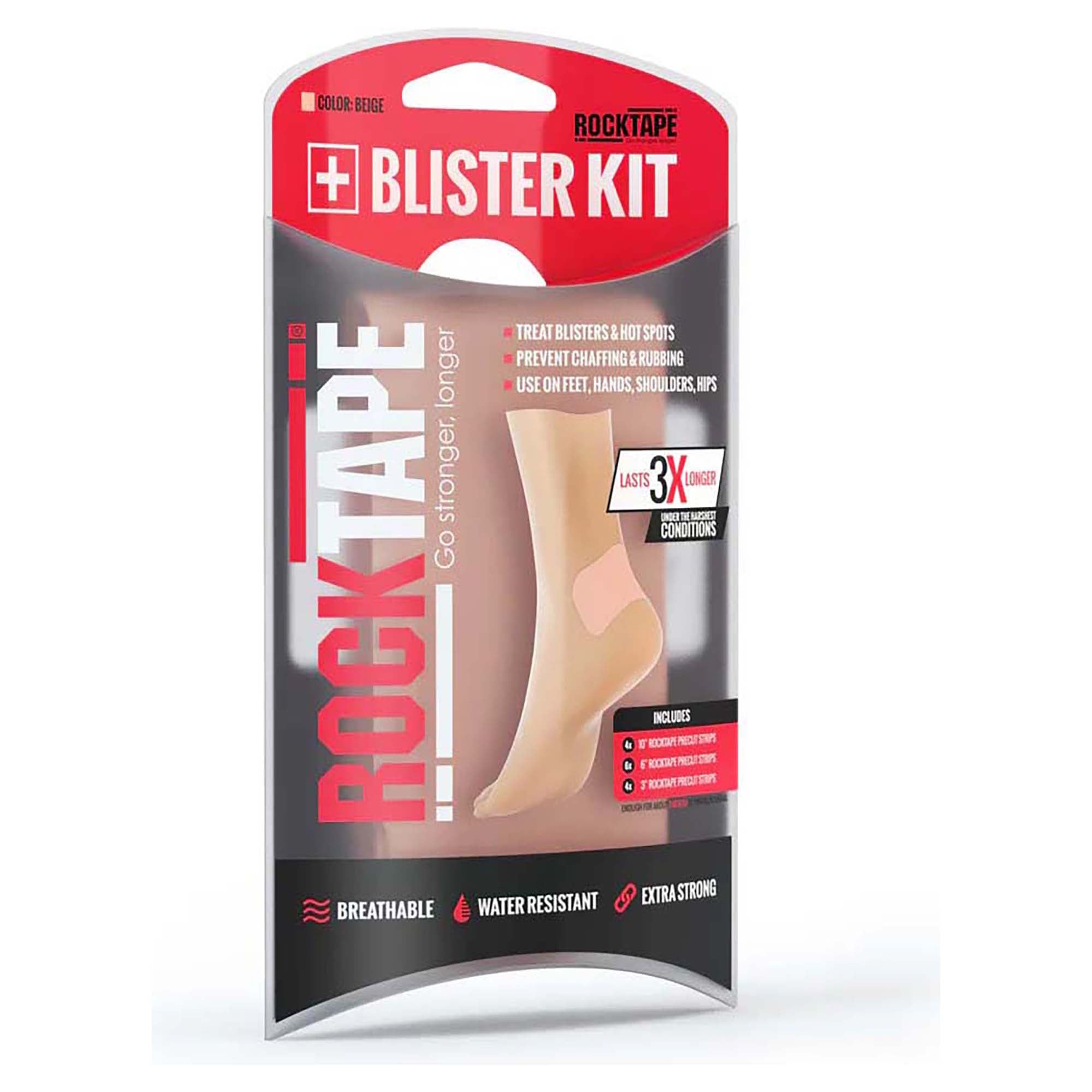 Blister Kit Tape - Waterproof & Painless Blister Treatment for Hiking, Running & Sports - First Aid Bandage for Feet & Hands