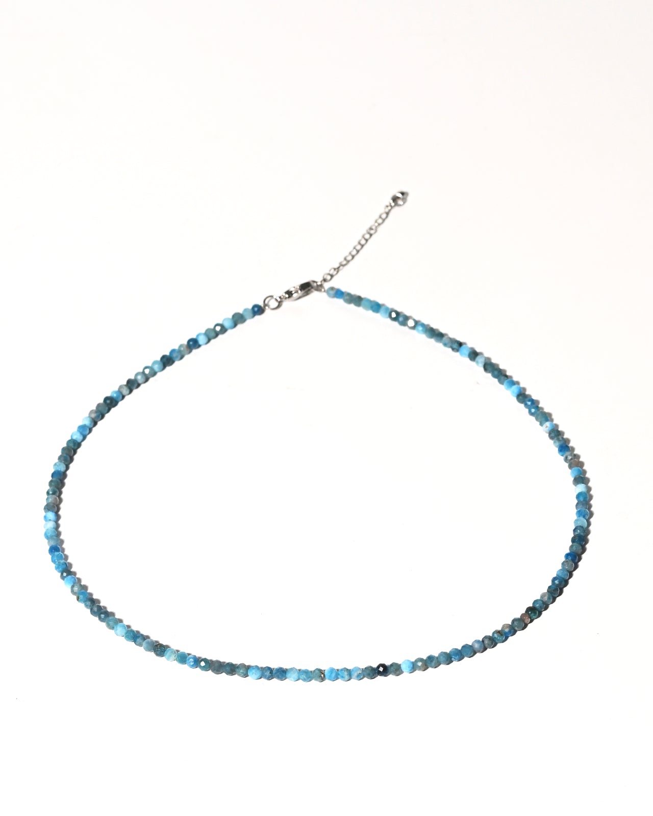 Blue Apatite Necklace for Women - Healing Crystal Jewelry for Chakra Balancing & Positive Energy - Perfect for Meditation, Yoga & Spiritual Gifts