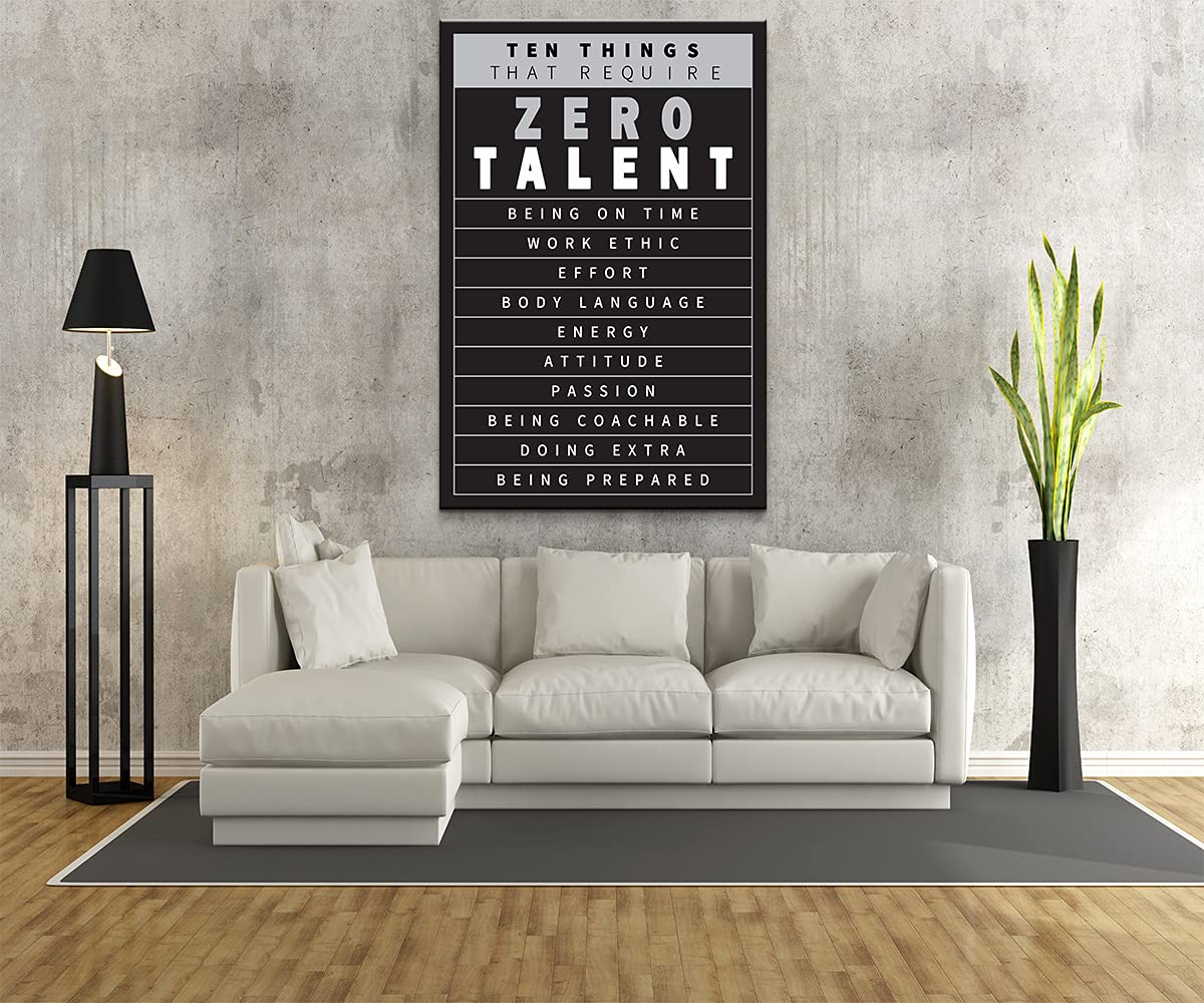 Positive Affirmations Wall Art - Motivational Canvas Print for Office & Home Decor - Inspirational Quotes Poster (28x40 Inches) - Perfect for Living Room, Bedroom & Workspace
