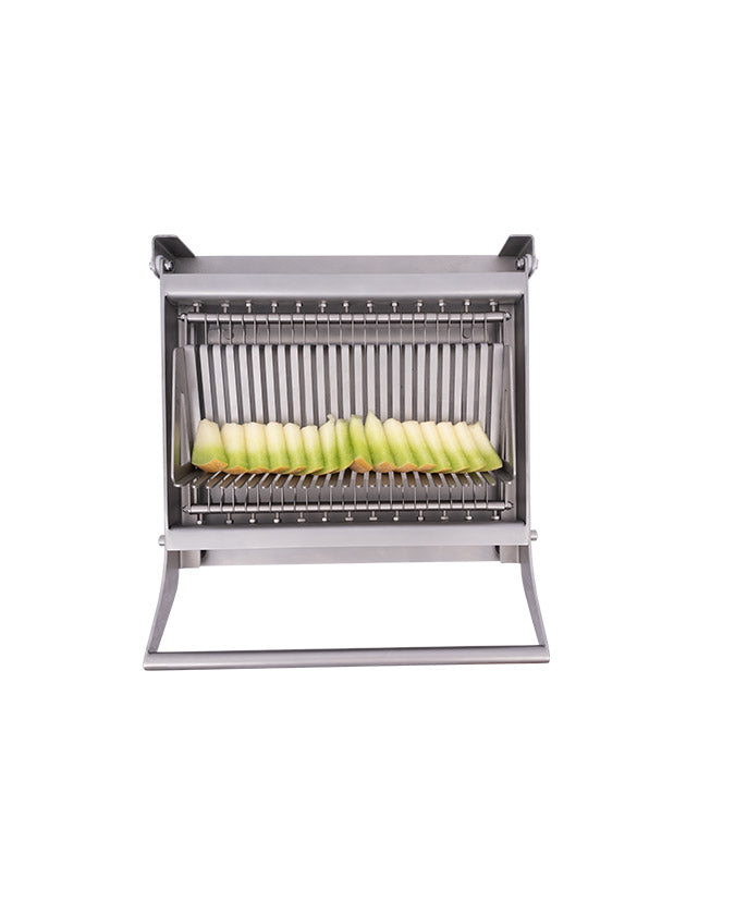 Cancan® Large Melon Cutter - Stainless Steel Fruit Slicer with Ergonomic Handle - Perfect for Watermelon, Cantaloupe & Honeydew - Great for BBQs, Picnics & Summer Parties