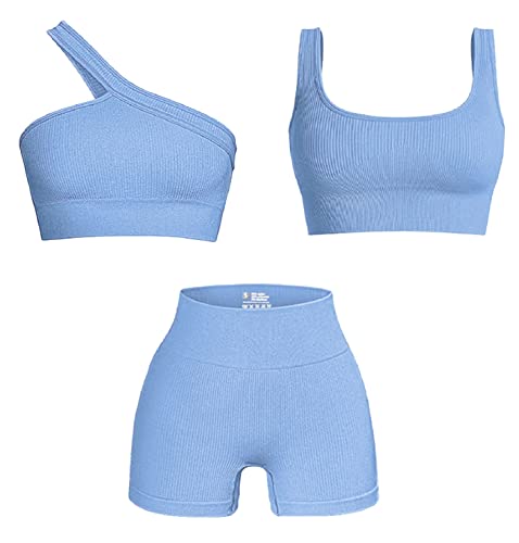 3pcs-light Sky Blue
