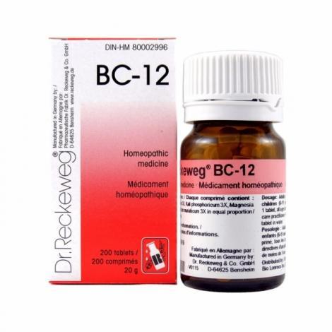 Dr. Reckeweg BC 12 Homeopathic Medicine - 200 Tablets (20g) for Immune Support & Stress Relief - Ideal for Travel & Daily Wellness