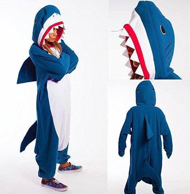 JawsomeSnuggle Shark Hoodie Blanket for Adults - Soft Fleece Wearable Blanket with Hood for Men & Women, Perfect for Movie Nights, Gaming & Cozy Lounging
