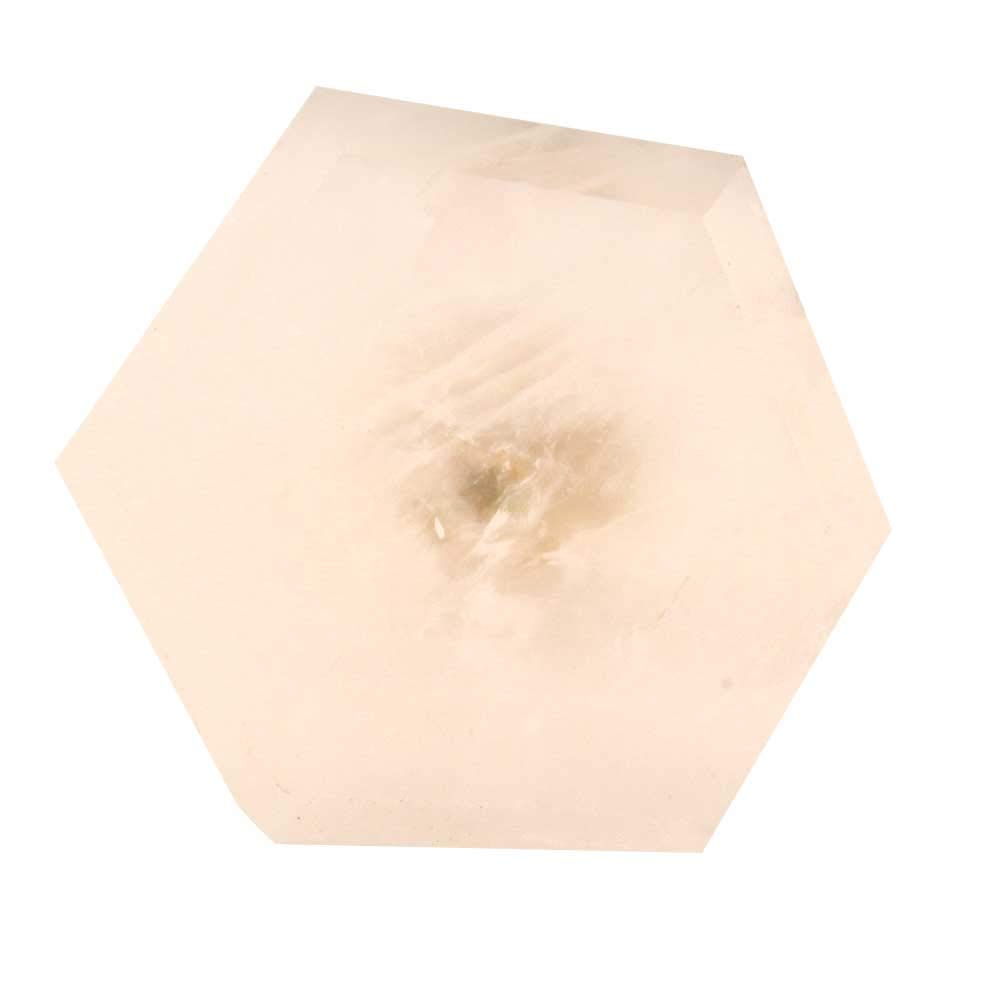 Luxury Hexagon Quartz Drawer Knobs - Pink 8-Piece Set for Kitchen Cabinets & Dressers