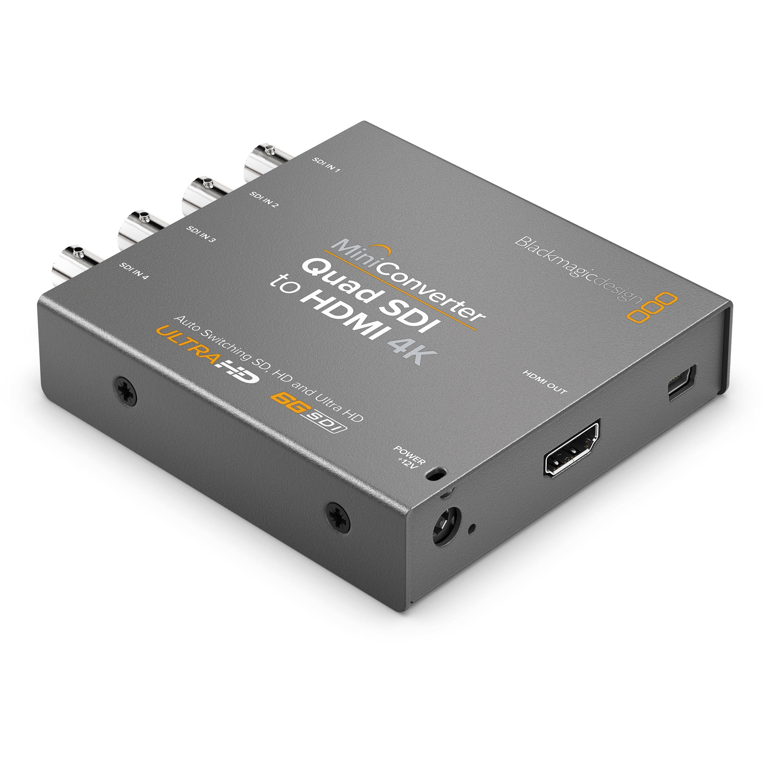 Blackmagic Design Mini Converter Quad SDI to HDMI 4K - Professional Video Converter for Live Streaming, Broadcast & Studio Production