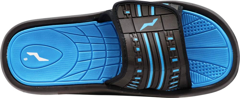 NORTY Men's Adjustable Strap Slide Sandals - Comfortable Beach, Pool & Casual Wear for Summer Outdoor Activities