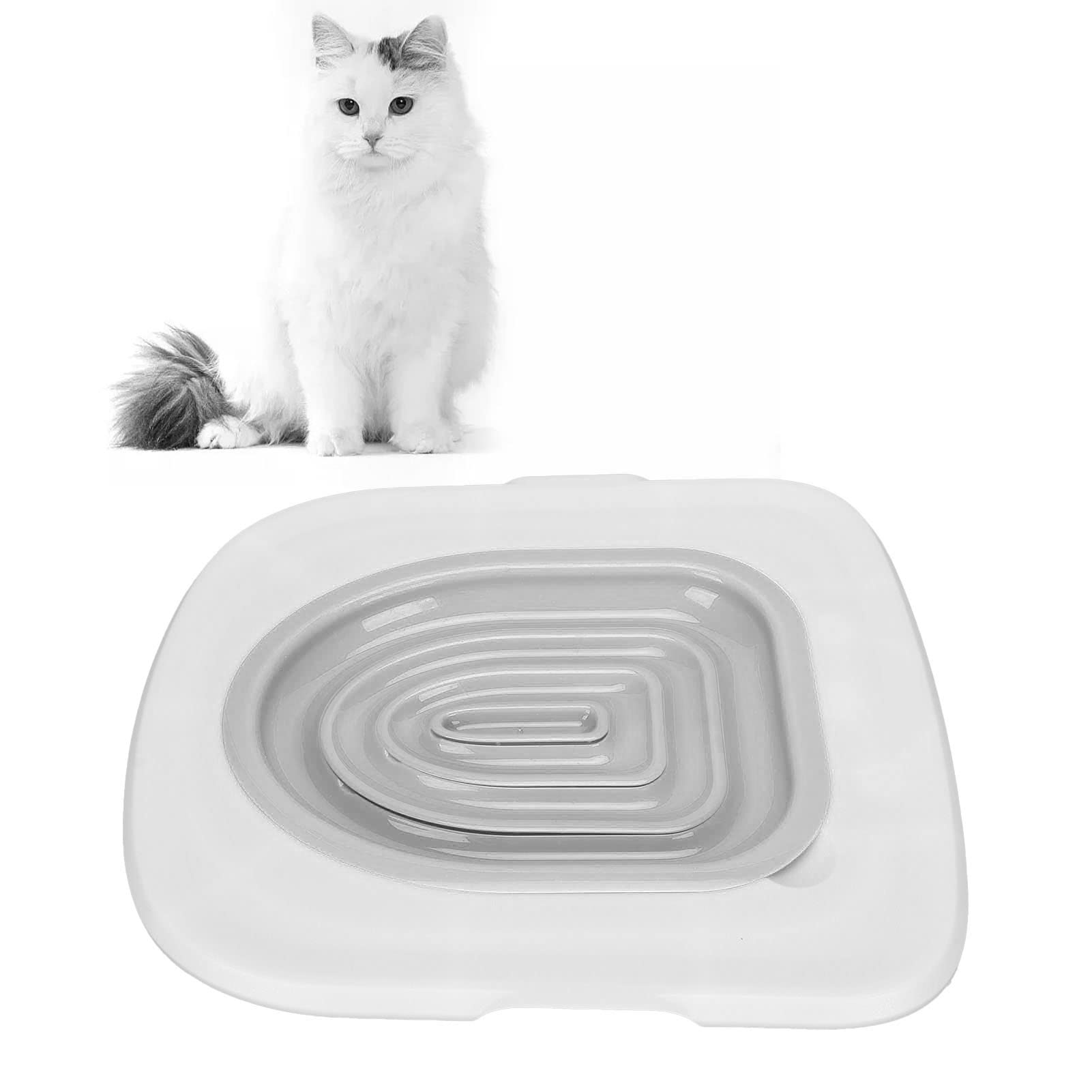 Cat Toilet Training Kit - Universal Reusable Plastic Cat Litter Box Trainer with Urinal Seat & Sand Mat | Hygienic Pet Supplies for Easy Toilet Training at Home