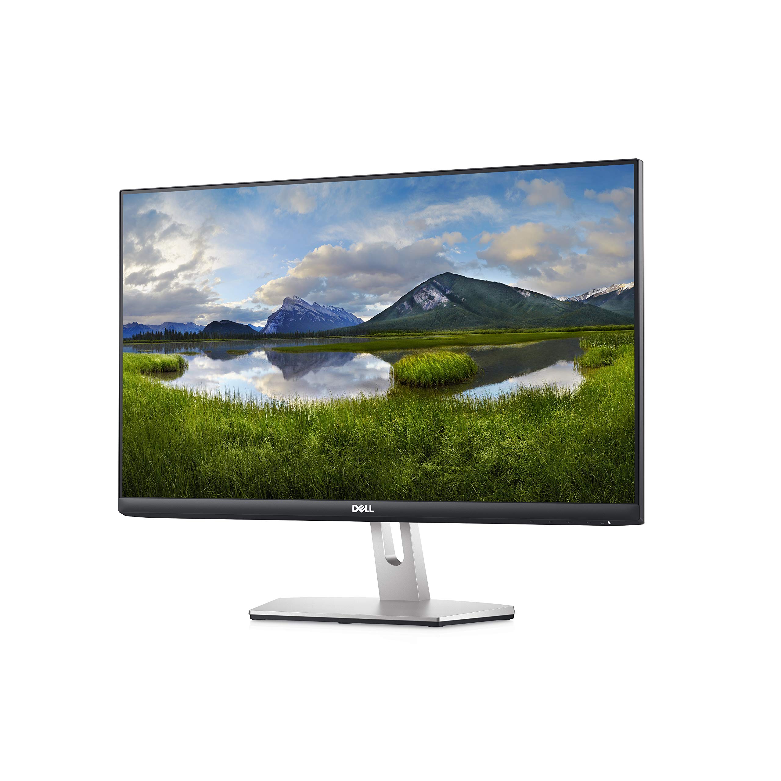 Dell S2421H 24 Inch Full HD 1080p IPS Monitor - Ultra-Thin Bezel, Dual HDMI Ports, Built-in Speakers, Silver | Perfect for Home Office, Gaming & Entertainment