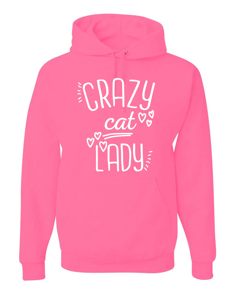 Wild Bobby Crazy Cat Lady Pop Culture Graphic Hoodie - Unisex Sweatshirt for Cat Lovers | Perfect for Casual Wear, Gifts & Cat-Themed Events