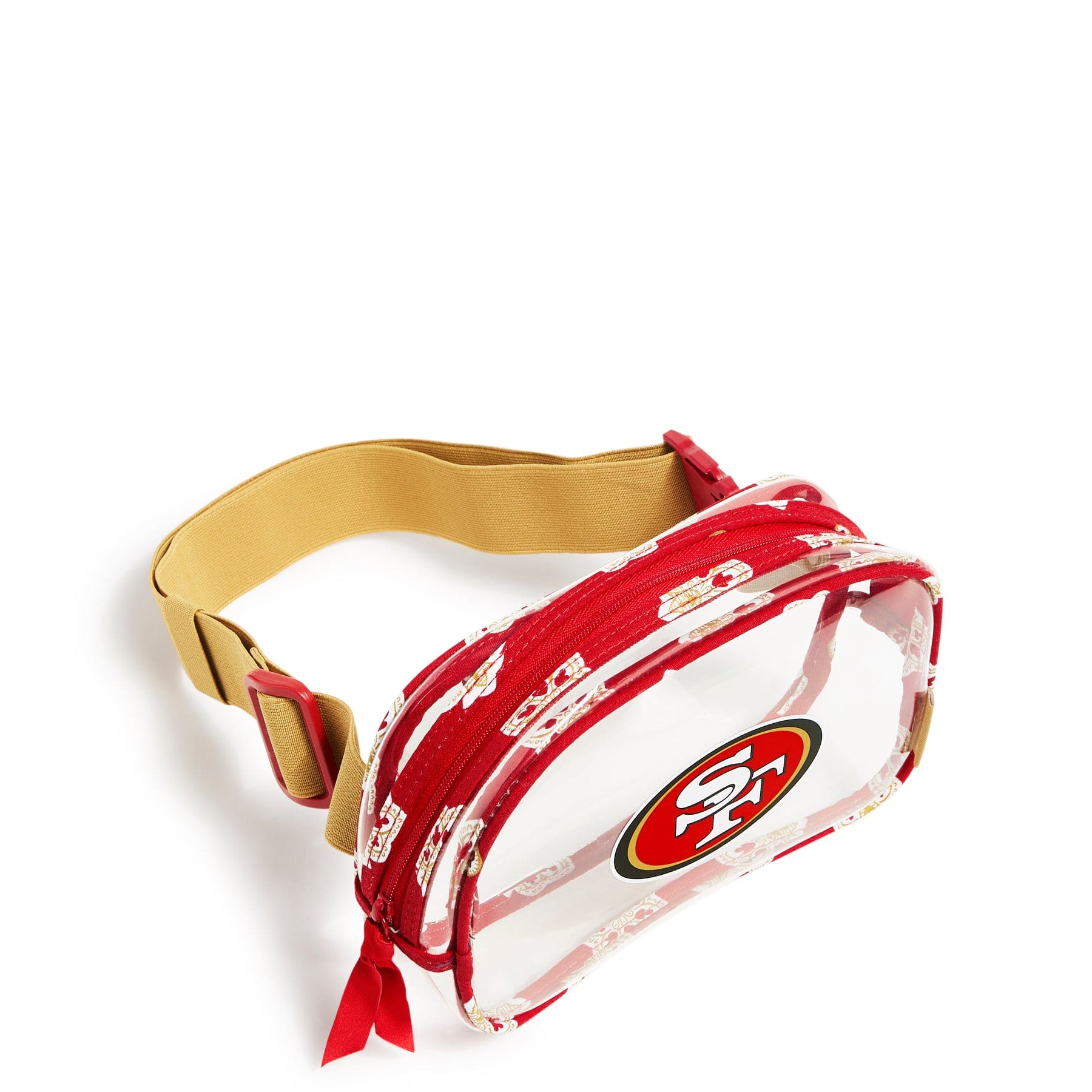 NFL Clear Small Belt Bag - Stylish Waist Pack for Football Games, Concerts & Travel - Hands-Free Crossbody Fanny Pack for Men & Women - Perfect for NFL Fans & Outdoor Activities