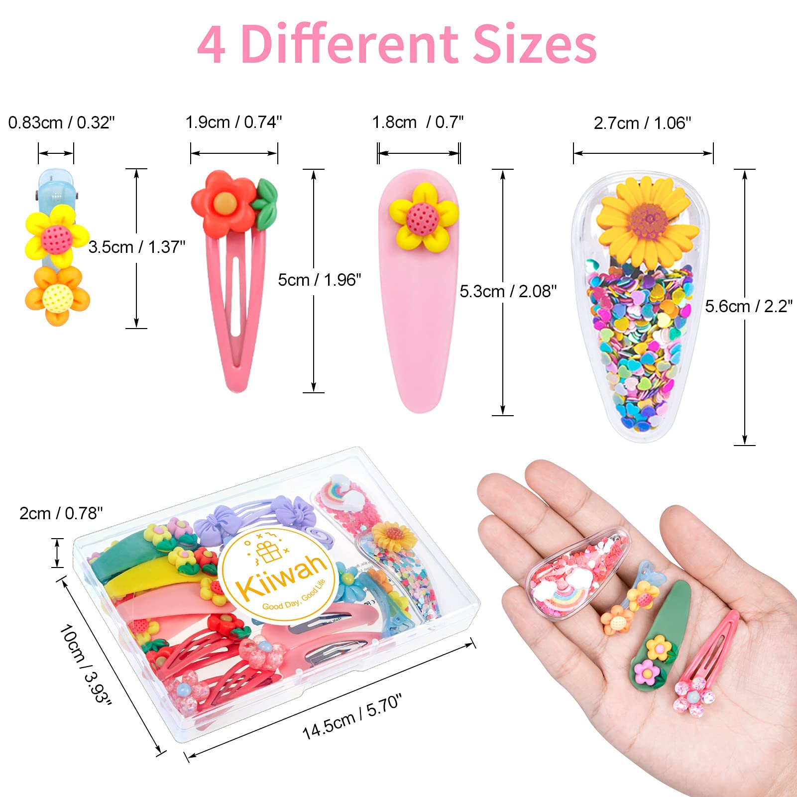 24pcs Non-Slip Snap Hair Clips for Girls & Toddlers | Colorful Baby Hair Barrettes & Hair Accessories | Perfect for School, Parties & Daily Styling