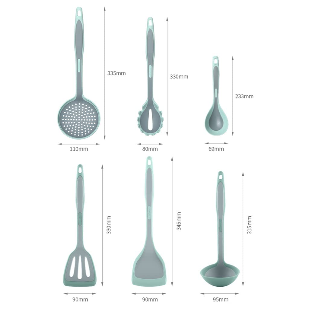 Non-Stick Silicone Spatula Set - Heat-Resistant Cooking Utensils for Frying Pan, Soup, Noodles & Baking - Perfect Kitchen Tool for Sauteing, Stirring & Serving (3-Piece)