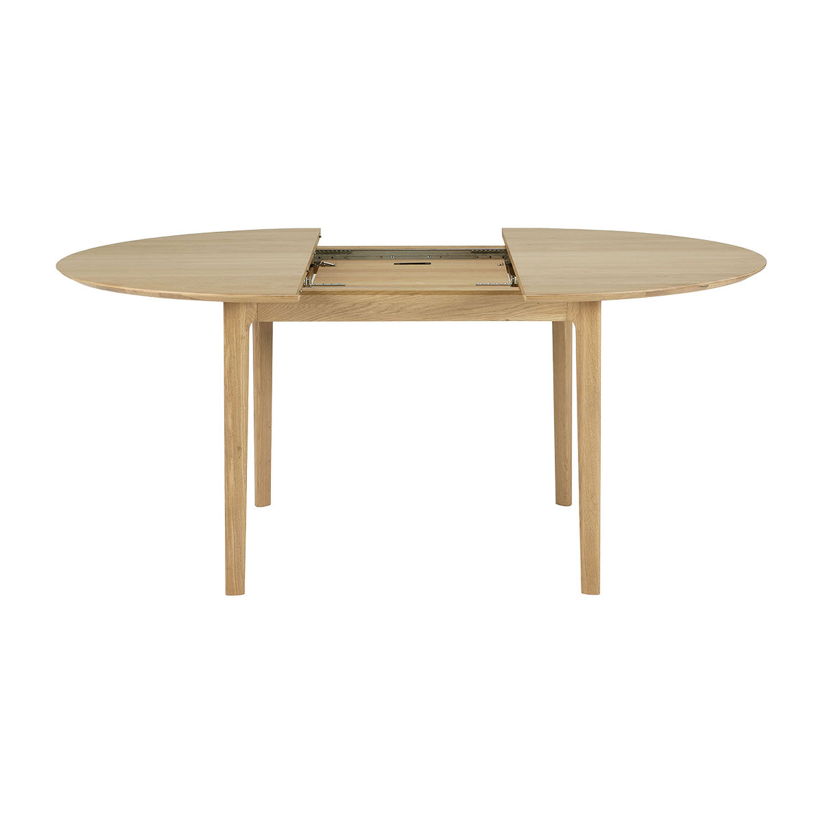 Extendable Round Dining Table - Expandable Wooden Kitchen Table for 4 to 8 People - Perfect for Small Spaces, Family Dinners & Entertaining Guests