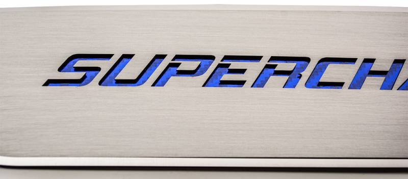 American Car Craft Front Brushed SUPERCHARGED Door Badge 2pc for Dodge Charger 2011-2023 | High-Quality Metal Emblem | Perfect for Car Enthusiasts & Customization