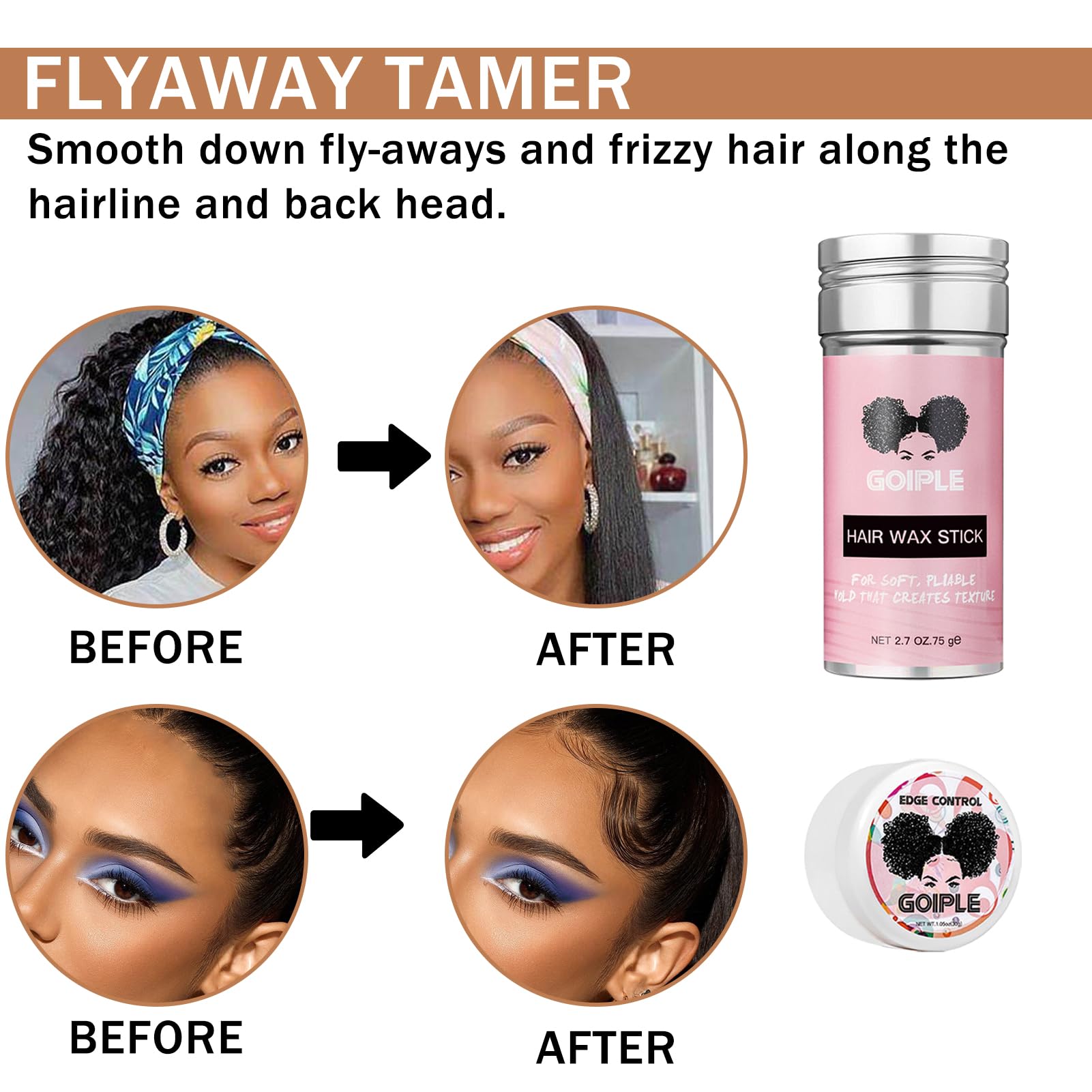 Lace Tint Lace Melting Hair Mousse for Wigs & Hairpieces - Natural Finishing Tint Spray Tool Set (Medium Brown) | Perfect for Seamless Wig Blending & Everyday Styling