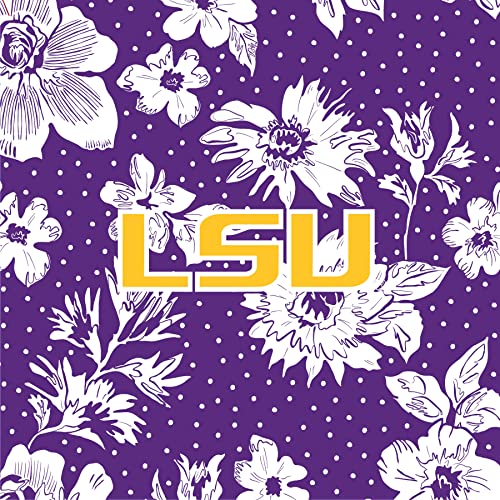 Purple/White Rain Garden With Louisiana State University