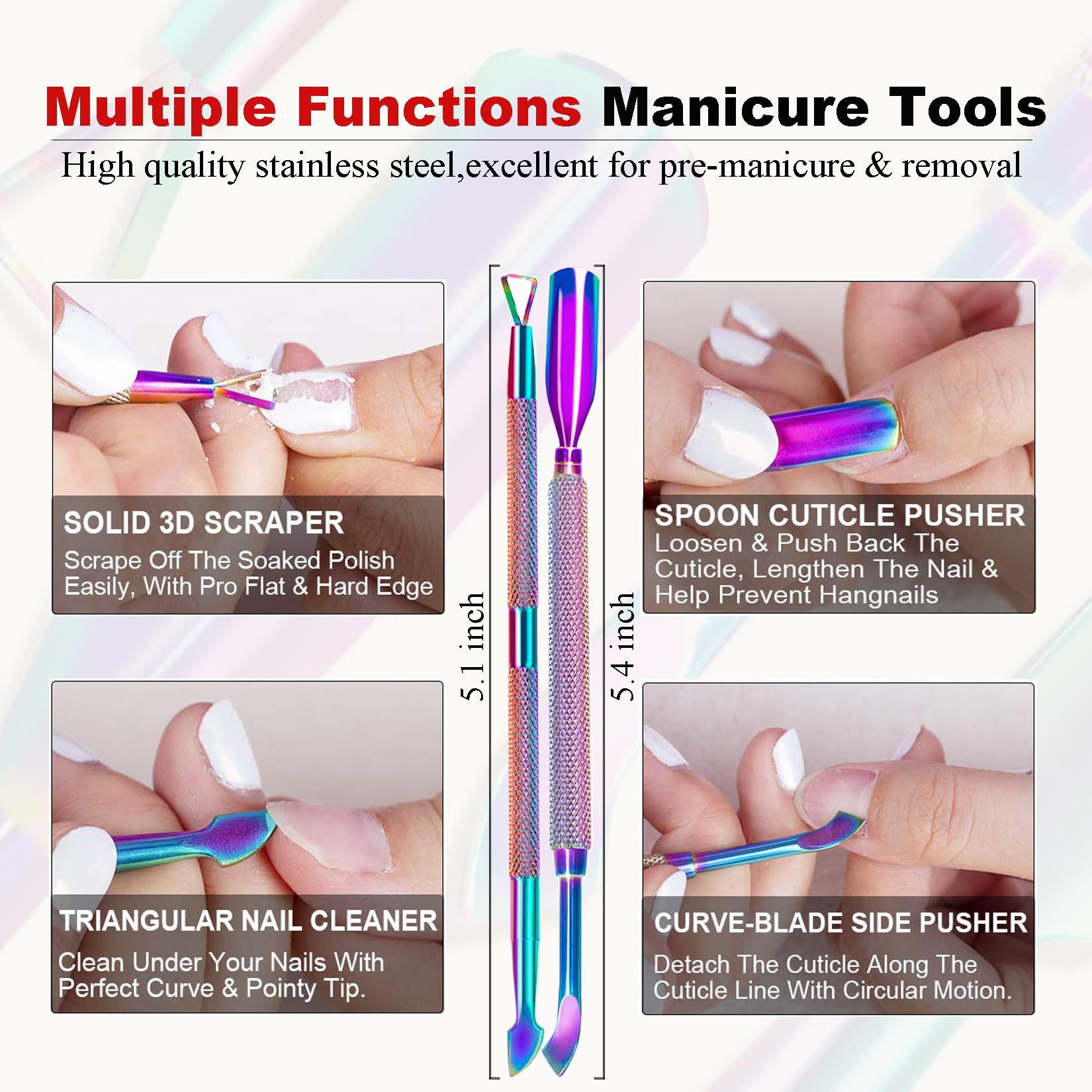 **Gel Nail Polish Remover Kit - Acetone-Free, No Soak or Wrap Needed, Fast 2-5 Minute Removal, Non-Damaging Formula with Liquid Latex & Manicure Tools for Salon & DIY Nail Care at Home**