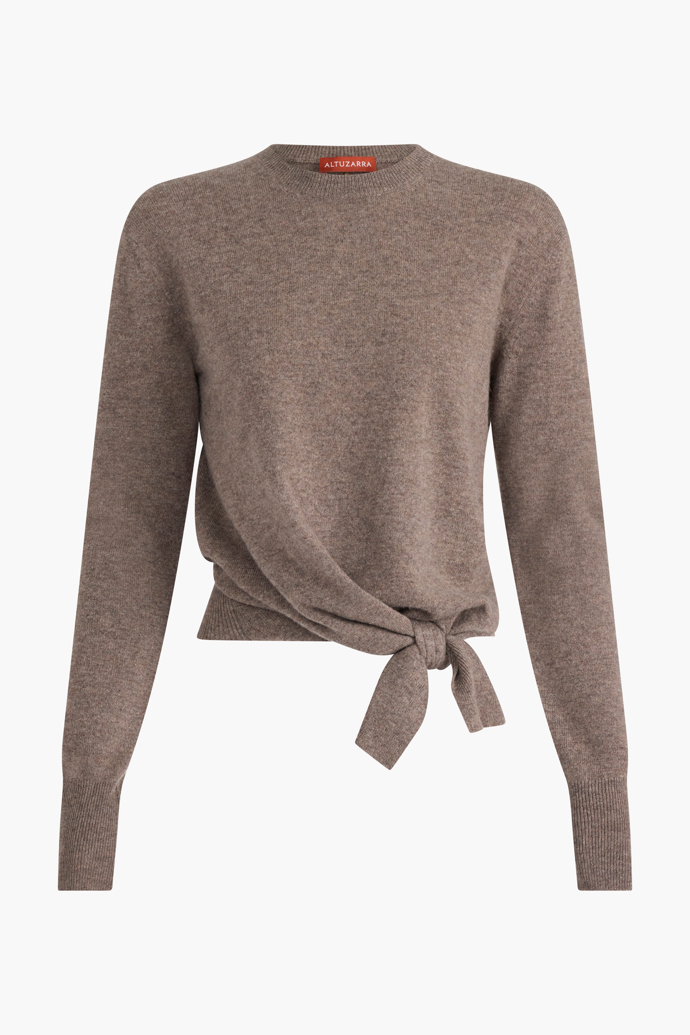 Nalini Women's Clove Melange Sweater - Soft Knit Pullover for Fall & Winter - Cozy Casual Wear for Office, Travel & Everyday Outfits