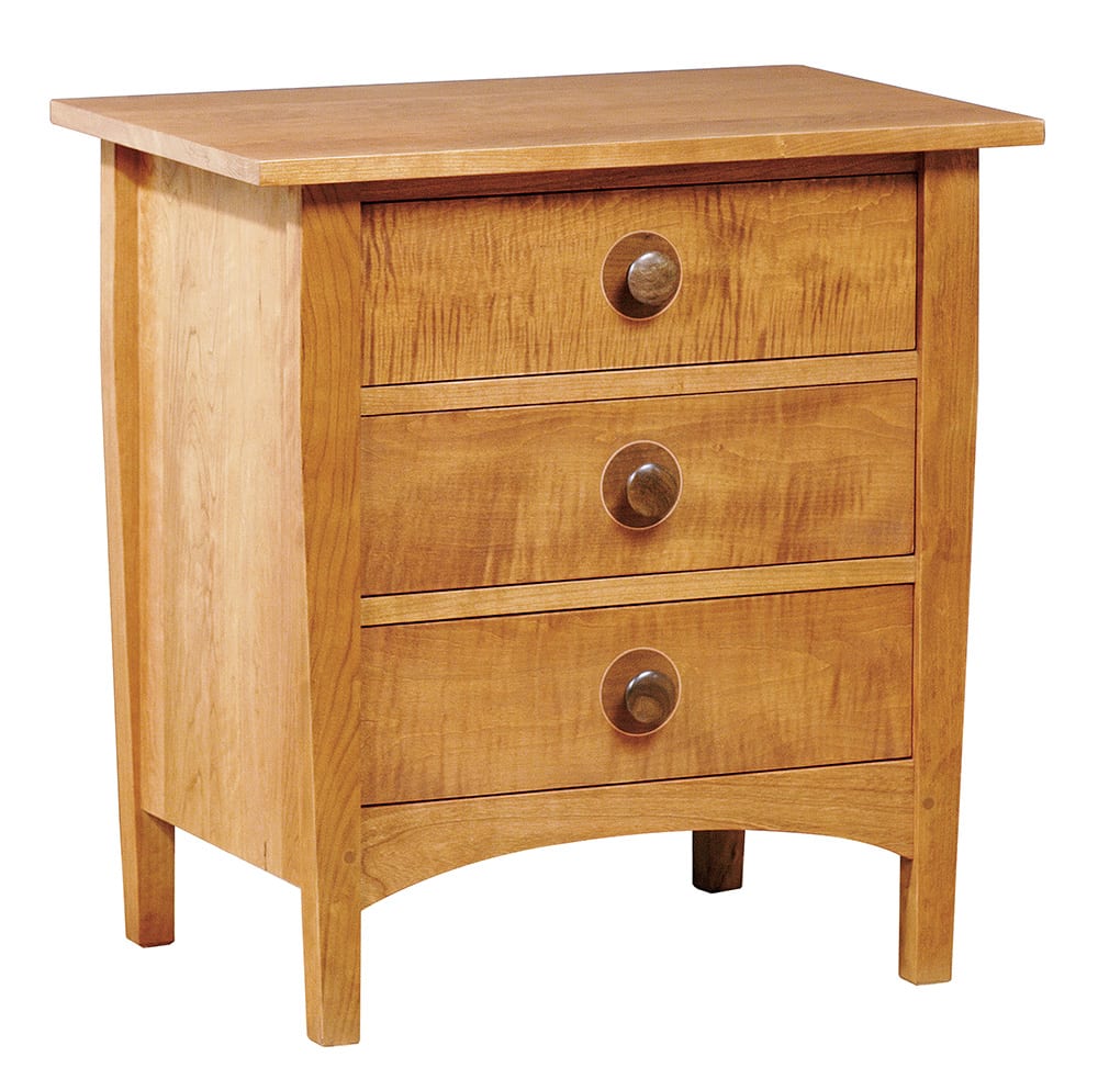 Harvey Ellis 3-Drawer Nightstand - Modern Bedside Table with Storage for Bedroom, Living Room & Guest Room