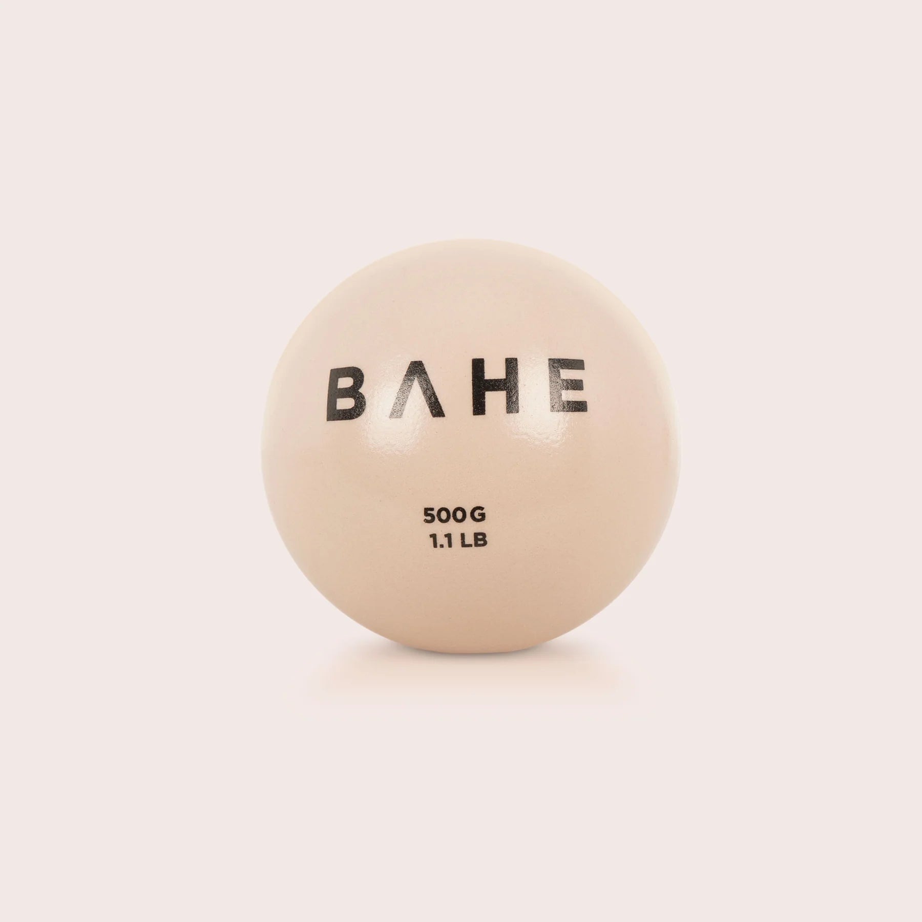 BAHE 500g Toning Exercise Balls (10cm) - Dusty Beige for Strength Training, Yoga, Pilates & Physical Therapy