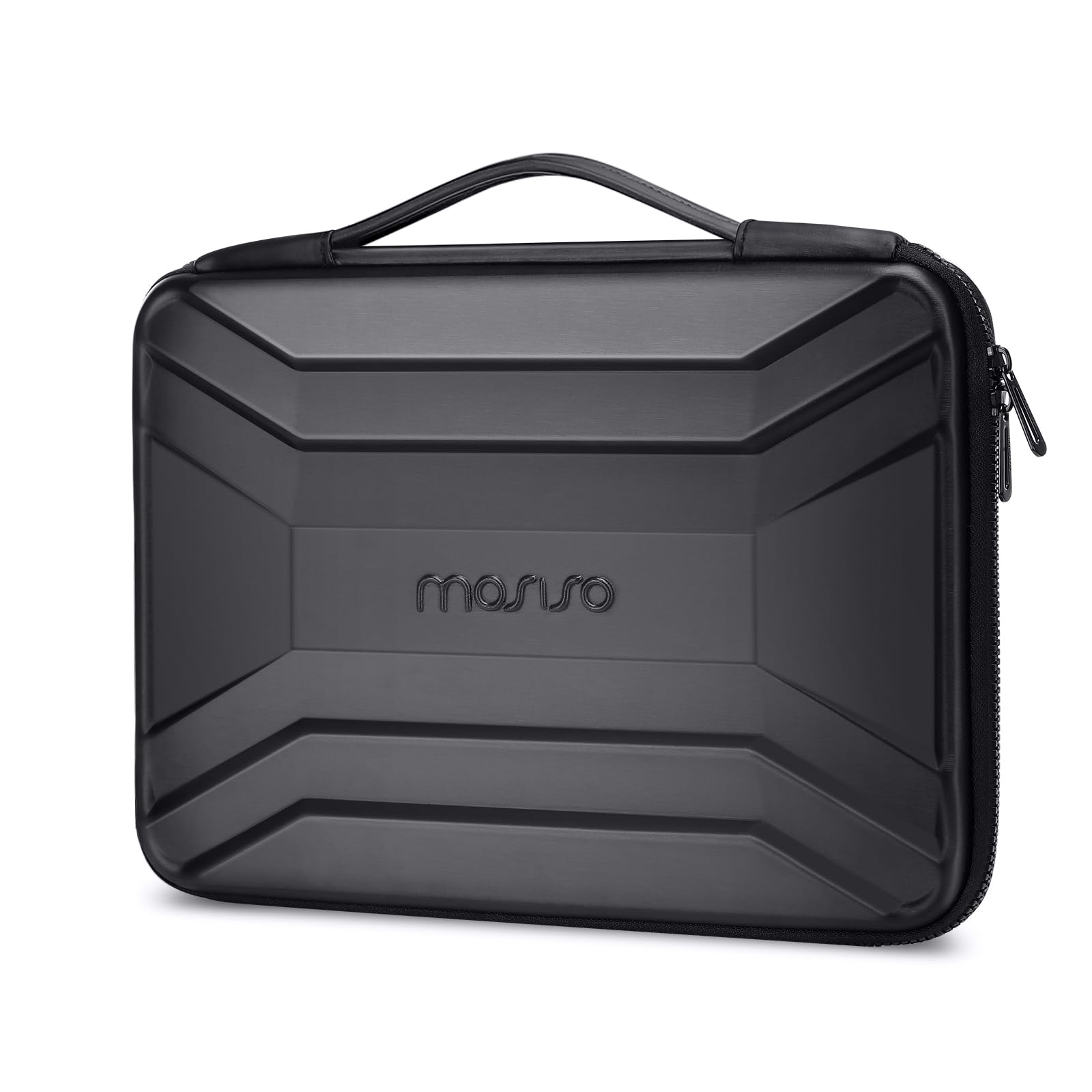 MOSISO 13-14 Inch Waterproof Shockproof Laptop Hard Case - EVA Hard Shell Protective Sleeve for MacBook Pro/Air, HP, Dell Laptops with Handle - Perfect for Travel, School & Business Use (Black)