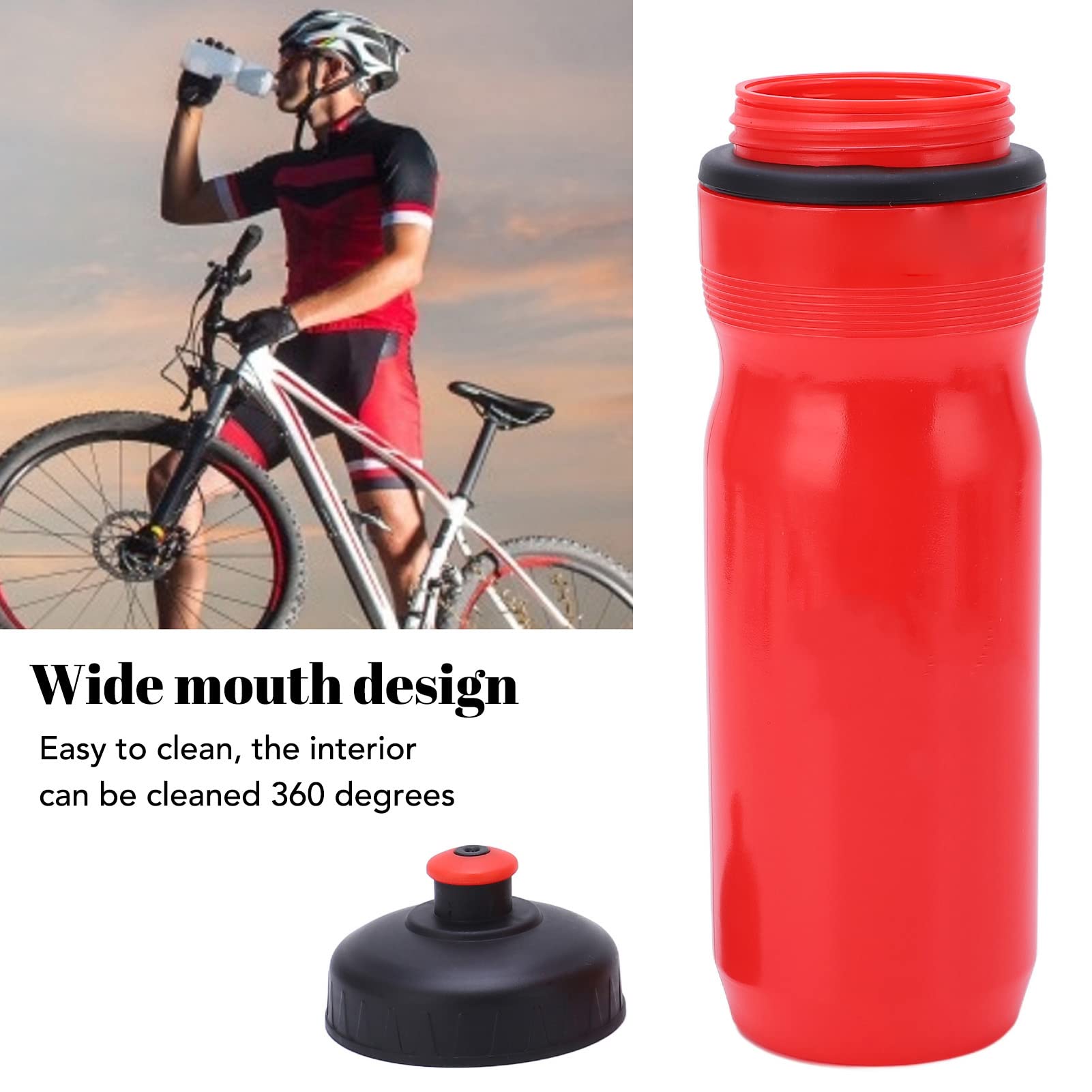 VBESTLIFE 700ml Sports Water Bottle - Leakproof Squeeze Bottle for Cycling, Gym & Outdoor Activities | BPA-Free, Spillproof Design for Running, Hiking & Fitness Workouts