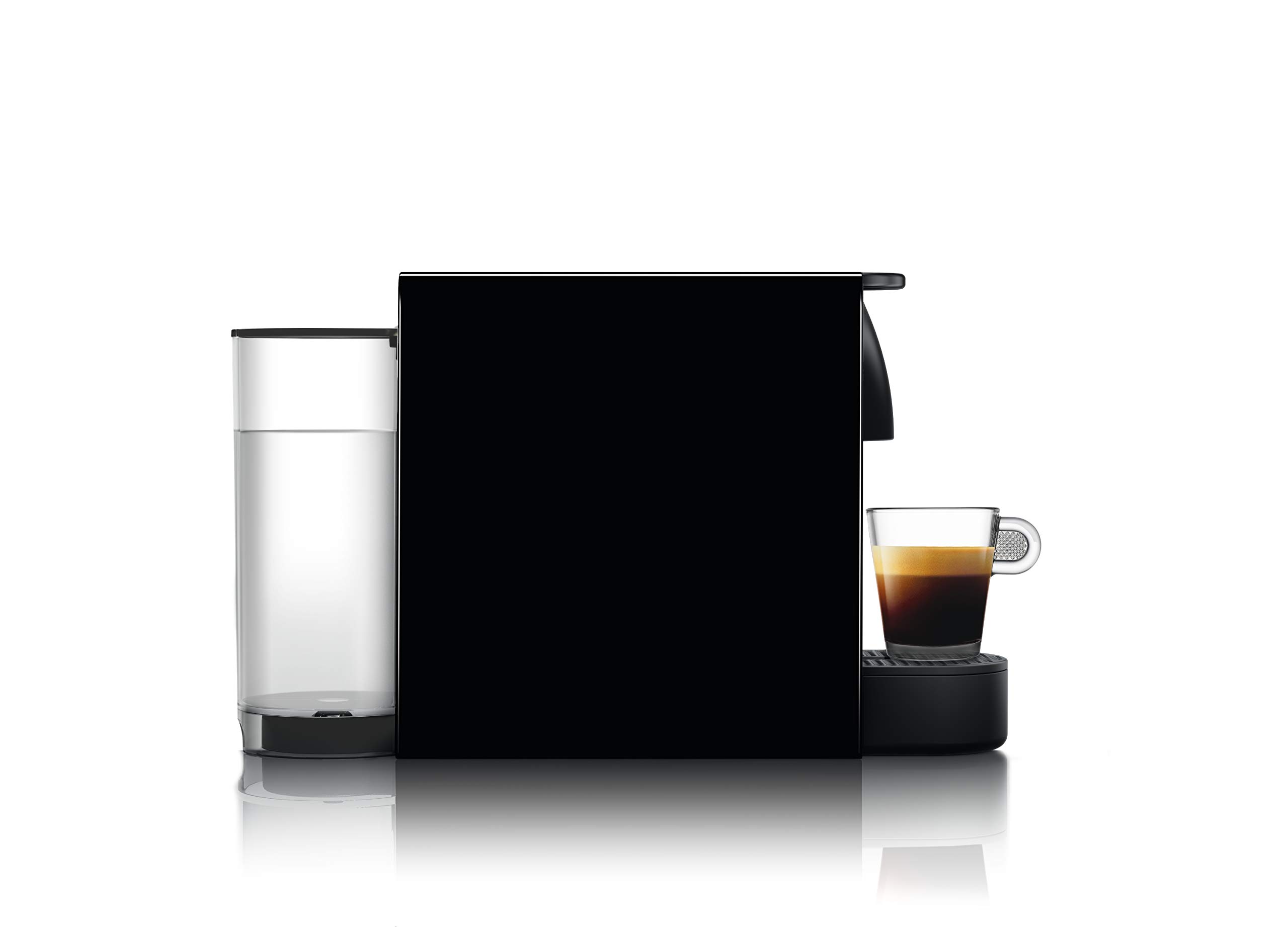 Krups Nespresso Essenza XN110840 Mini Coffee Machine - Compact & Fast, Piano Black - Perfect for Home, Office, or Small Spaces