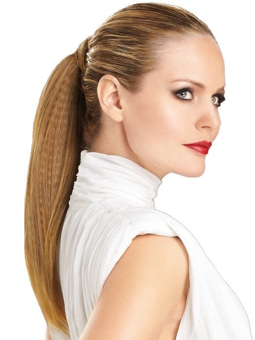 18-Textured Pony Hair Extensions for Women - Soft & Natural-Looking Clip-In Ponytail - Perfect for Cosplay, Parties & Everyday Styling