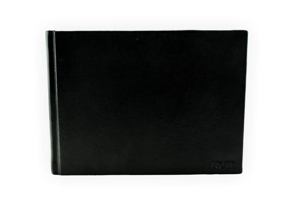 Premium Horizontal Leather Notebook - Echo Collection by Legatoria Toscana | Elegant Journal for Business Meetings, Travel & Gift Giving