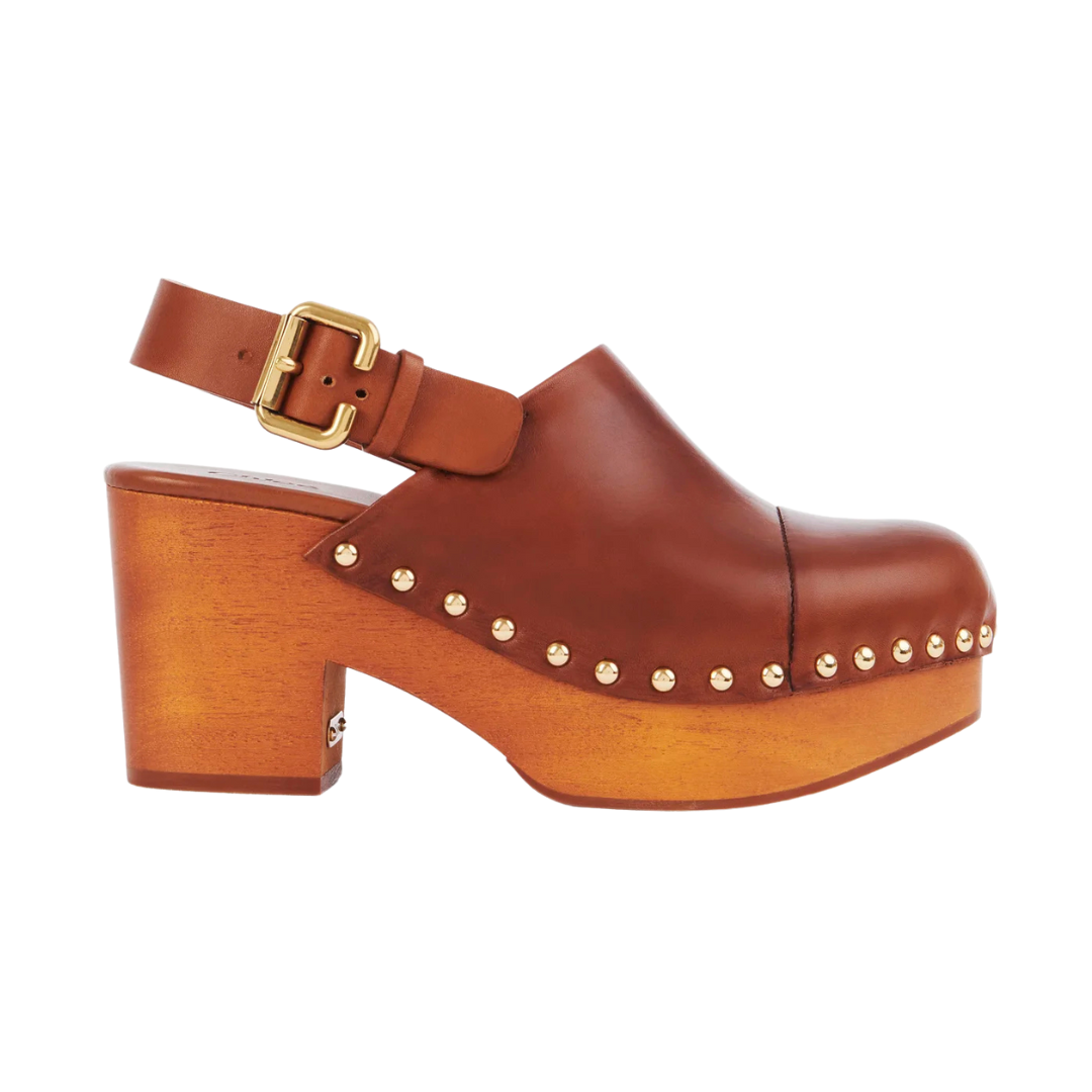 Comfortable Brown Jeannette Clogs for Women - Slip-Resistant Garden Shoes for Outdoor Walking & Gardening
