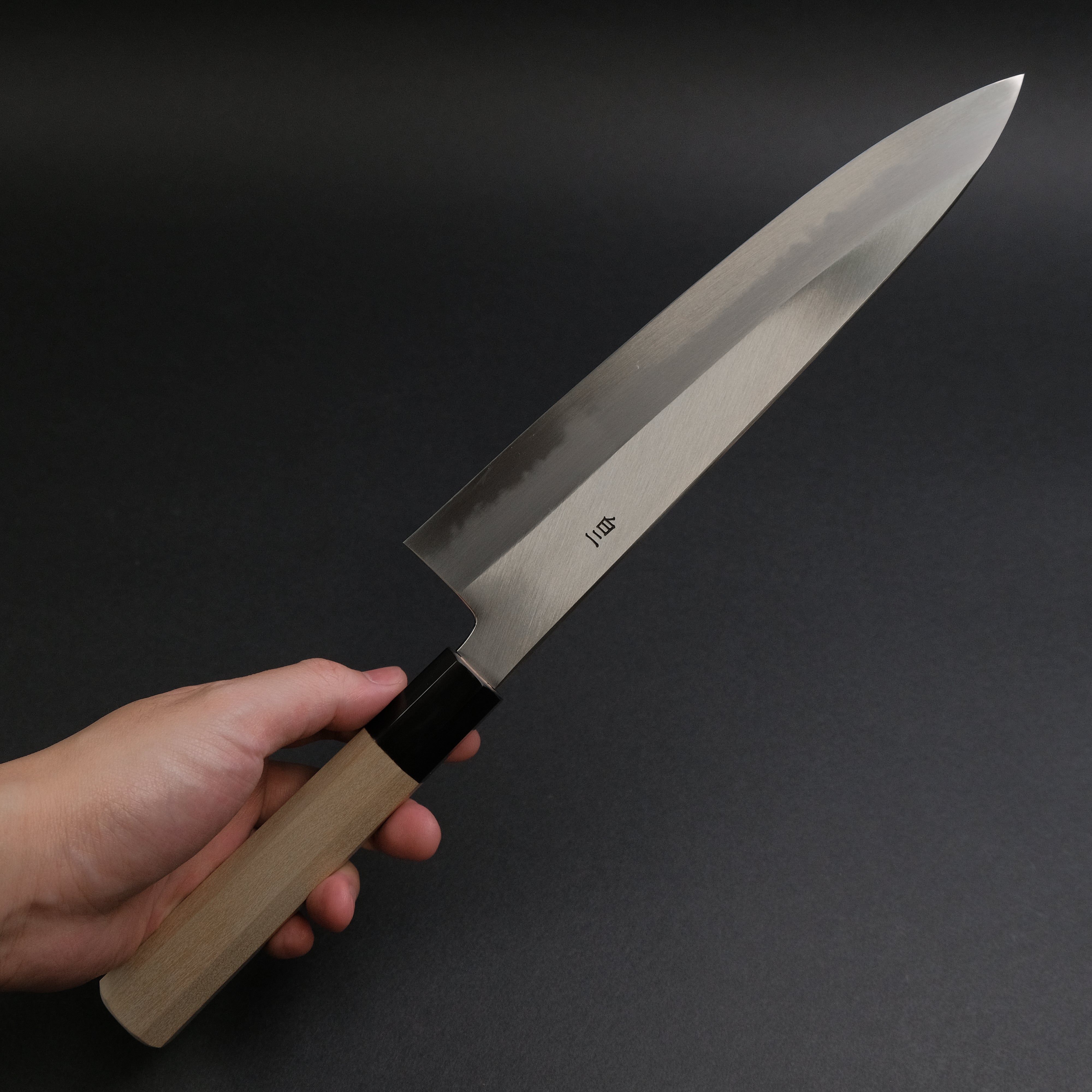 Hitohira Tanaka Ren White #2 Gyuto Japanese Chef Knife 240mm with Ho Wood Handle - Perfect for Sushi, Meat Slicing & Professional Kitchen Use