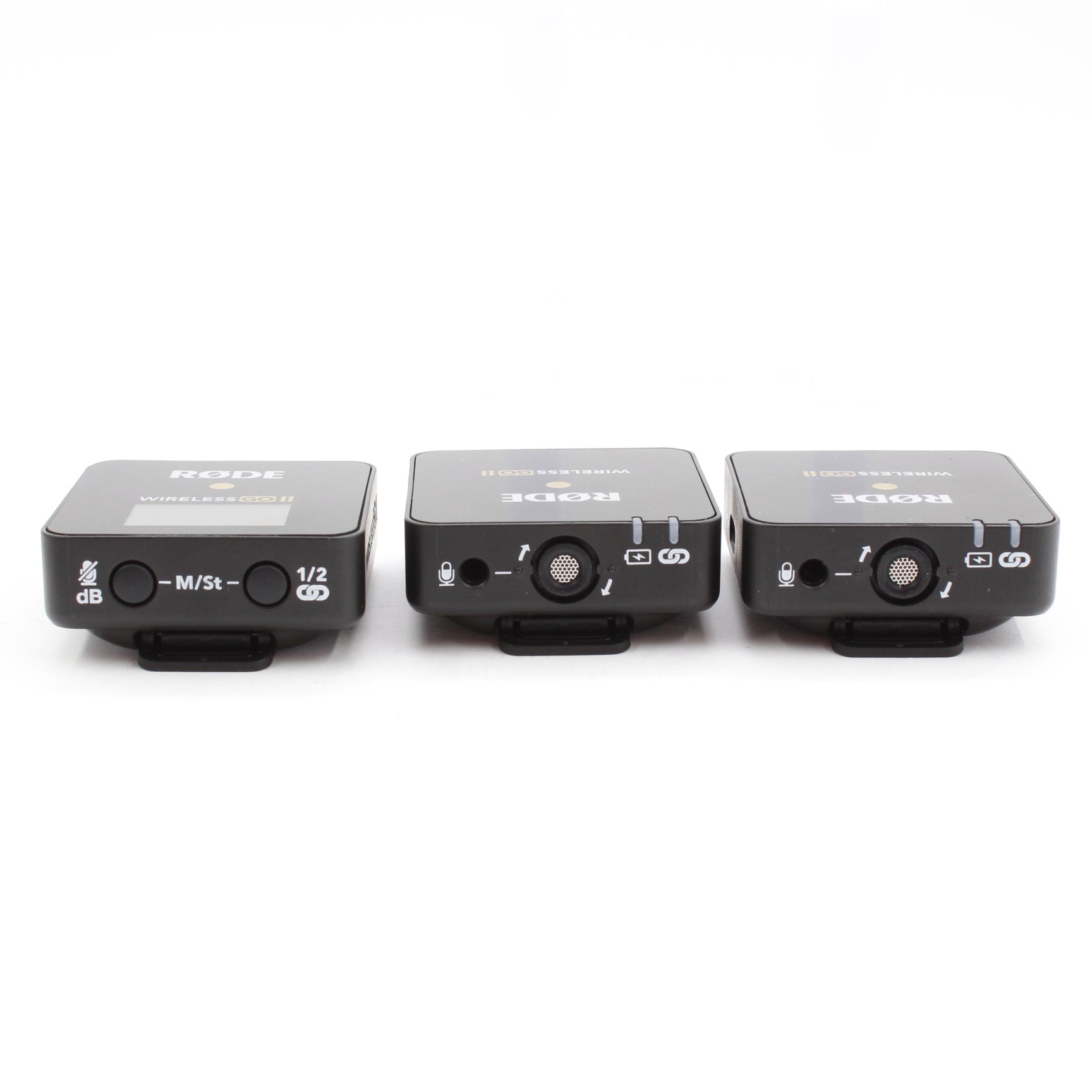 Rode Wireless GO II Compact Digital Wireless Microphone System - 2 Person Kit with Built-in Recorder (2.4GHz, Black) | Perfect for YouTube Videos, Podcasting, Interviews & Live Streaming