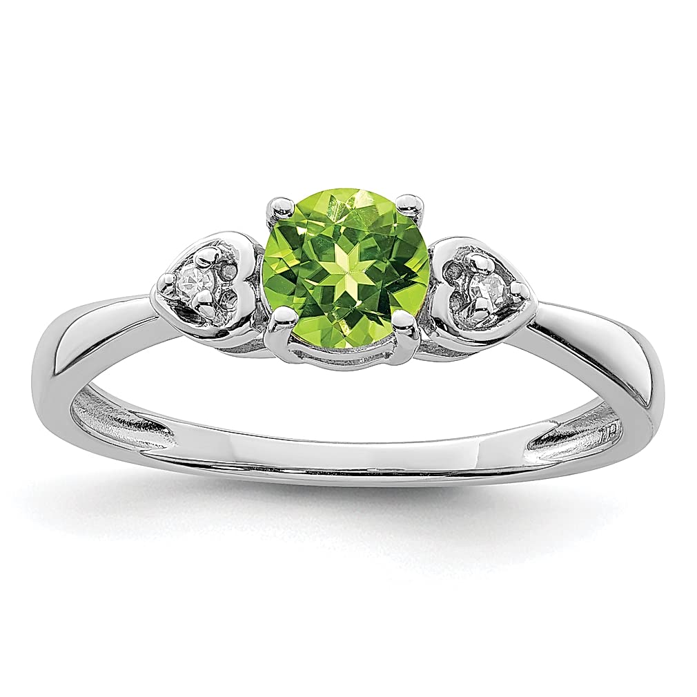 925 Sterling Silver Peridot Ring for Women - Elegant Green Gemstone Jewelry Gift for Her - Perfect for Anniversaries & Special Occasions
