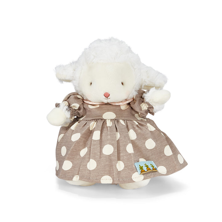 Kiddo's Closet Polka Dot Dress for Girls - Gray & Cream Cotton Casual Outfit for Birthday Parties & Family Photos
