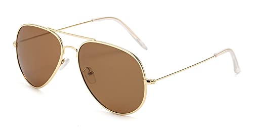 Gold Frame/Brown Lens
