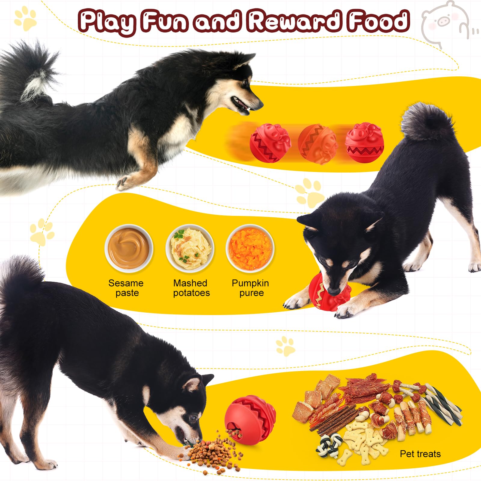 Ultra Durable Dog Chew Toys for Aggressive Chewers - Heavy Duty Chew Proof Toys for Large Breed Dogs - Tough Treat Dispensing Toys to Relieve Boredom | Perfect for Playtime, Training & Mental Stimulation