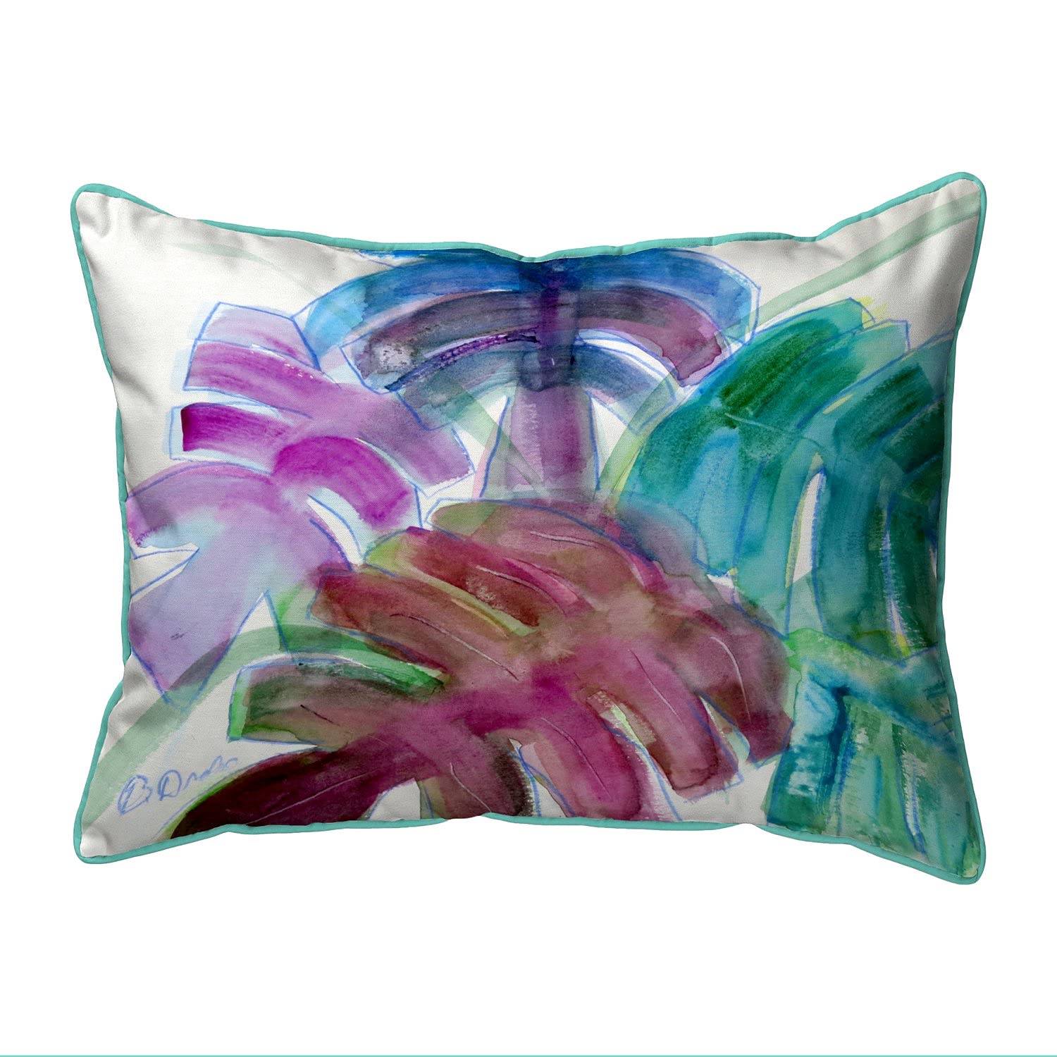 Betsy Drake HJ1148 Decorative Throw Pillow 16x20 Inches Multi-Color for Couch, Sofa & Bed - Soft Accent Pillow for Living Room, Bedroom & Home Decor