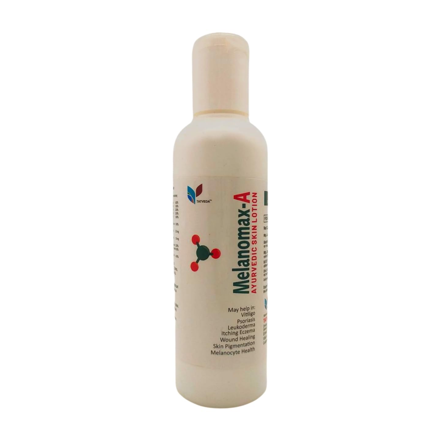 TATVEDA Melanomax-A Lotion | Natural Ayurvedic Treatment for Vitiligo, Skin Depigmentation & White Patches | Safe Herbal Remedy for Even Skin Tone | Perfect for Daily Use at Home & Travel