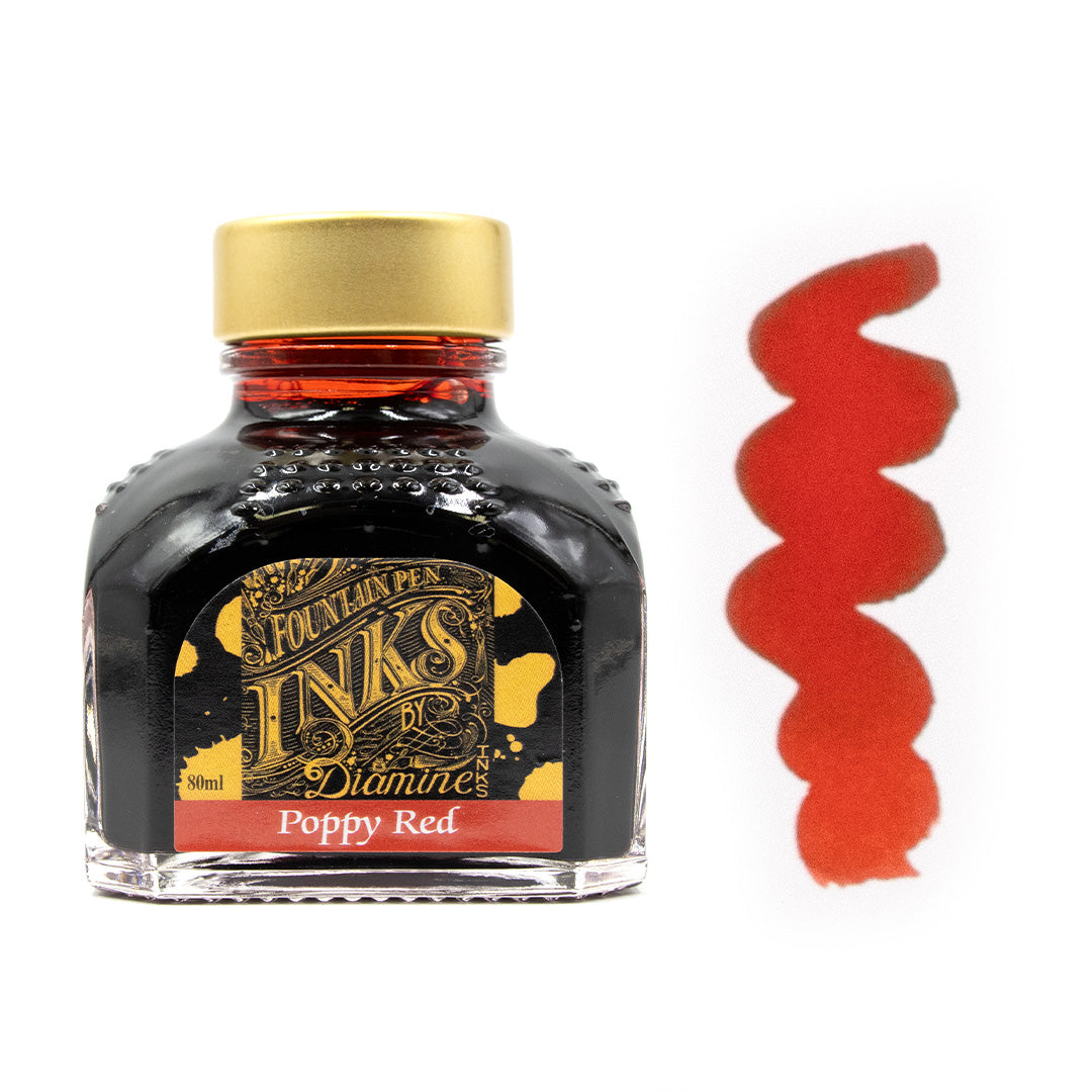Premium Diamine Ink Bottle 80ml - Vibrant Fountain Pen Ink for Calligraphy, Journaling & Artistic Writing - Smooth Flow & Rich Colors
